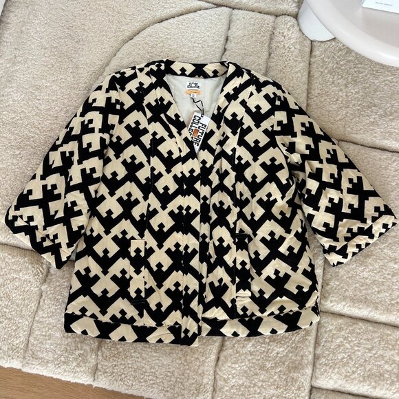 Jackets & Blazers - Future Collective | Geo Print Oversized Quilted Jacket